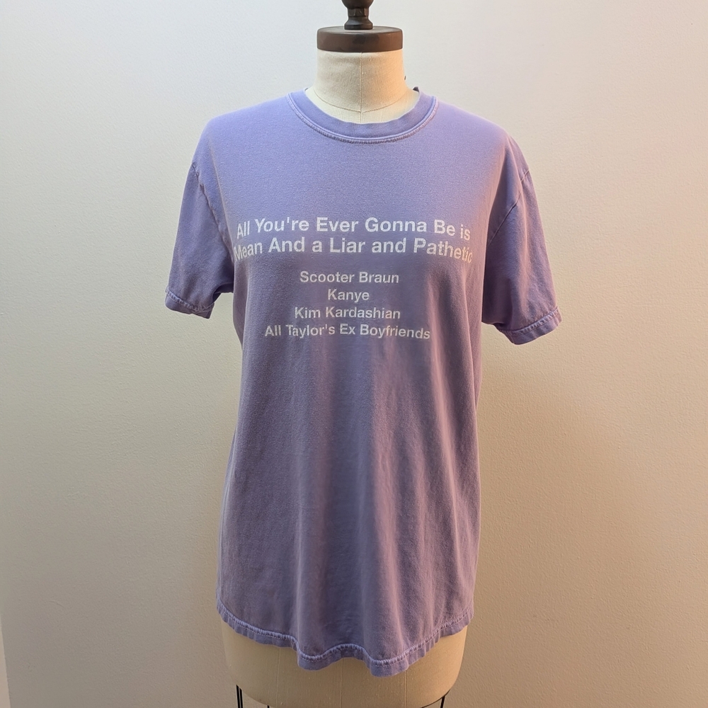 Taylor Swift Mean Inspired Kanye Scooter Barstool Sports – Purple T-Shirt (Med)